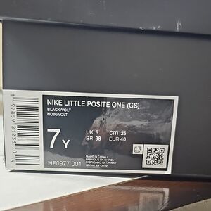 Nike Little Posite One GS Black and Volt Shoes